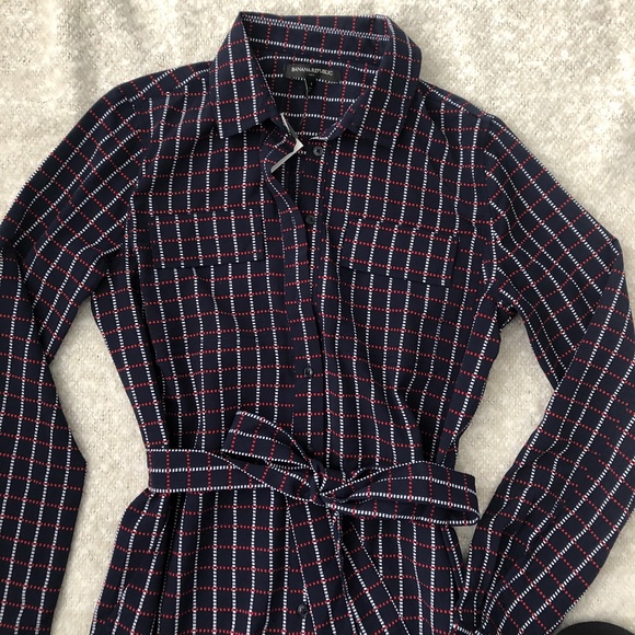 NWT Banana Republic Utility Shirt Dress - Picture 7 of 9